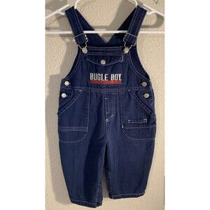 Bugle Boy Denim Overalls Bibs Toddler Baby 18 Months Navy Blue Farm Outdoor